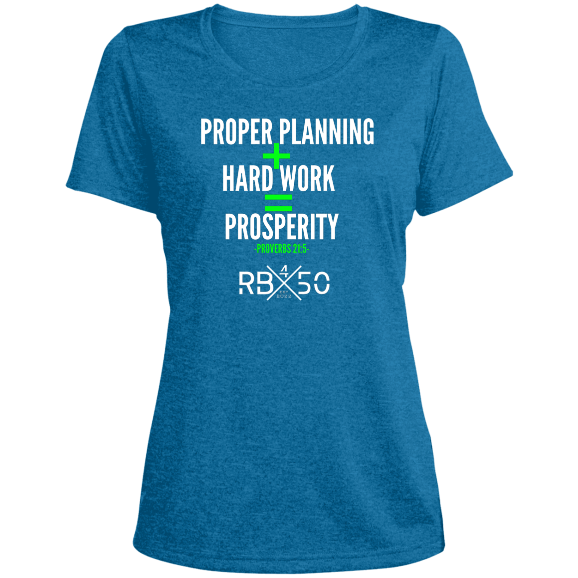 RB450 PROSPER-W Ladies' Heather Scoop Neck Performance Tee