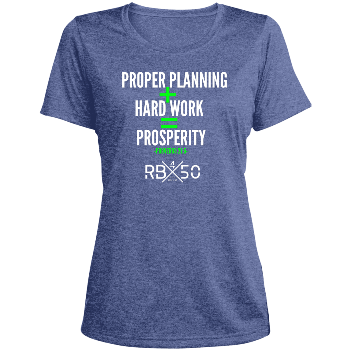 RB450 PROSPER-W Ladies' Heather Scoop Neck Performance Tee