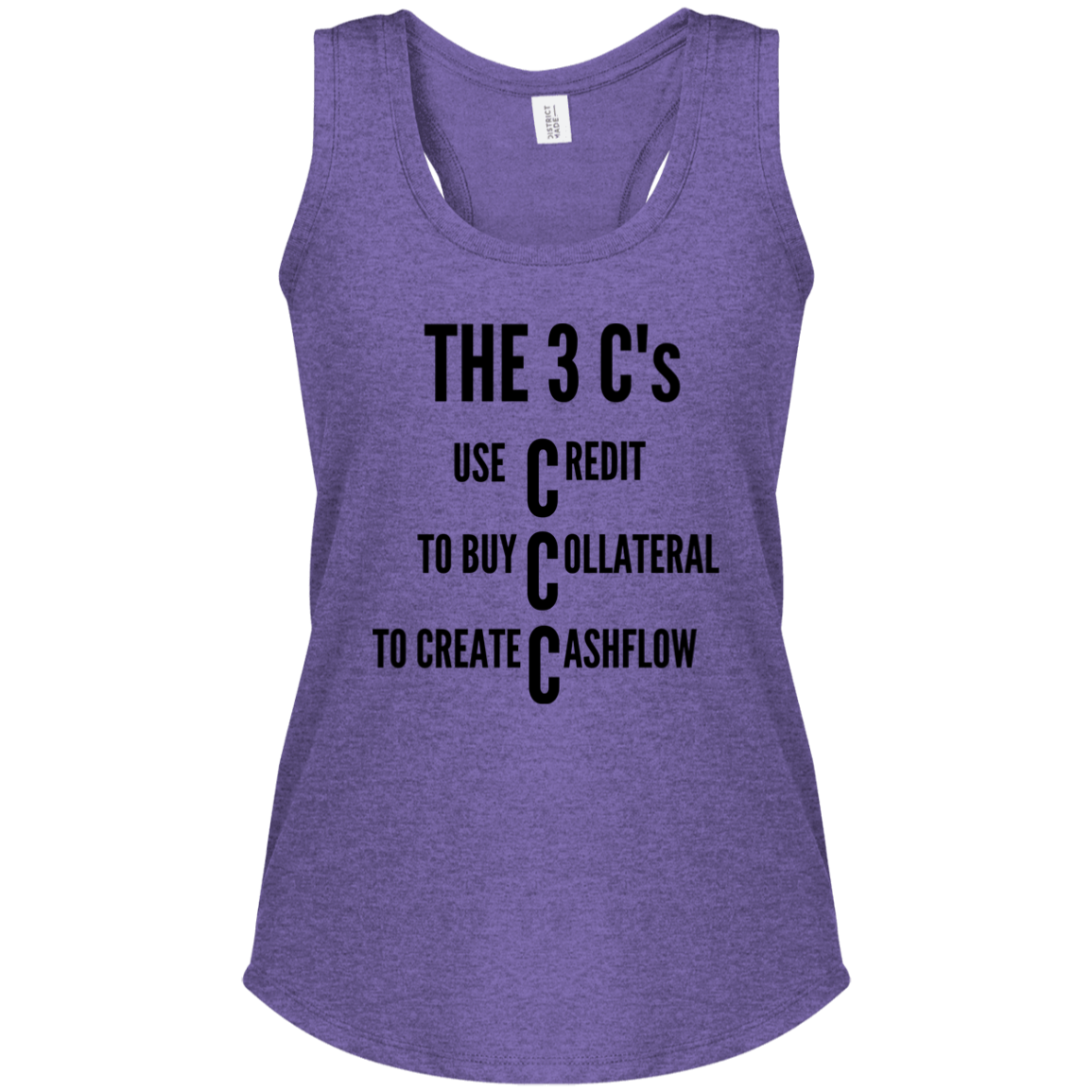 RB450 3C's Women's Perfect Tri Racerback Tank