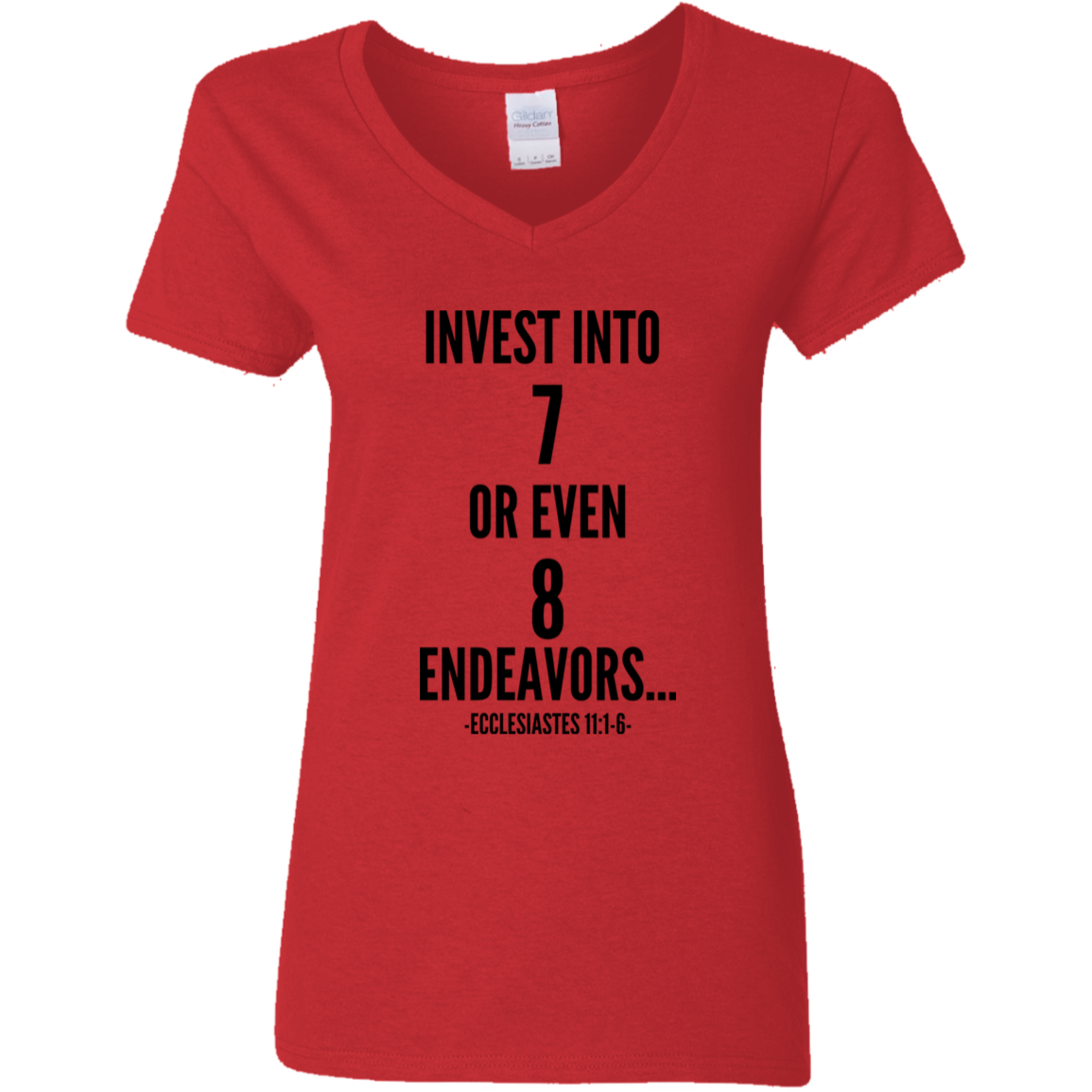 RB450 Ladies' INVEST 5.3 oz. V-Neck T-Shirt