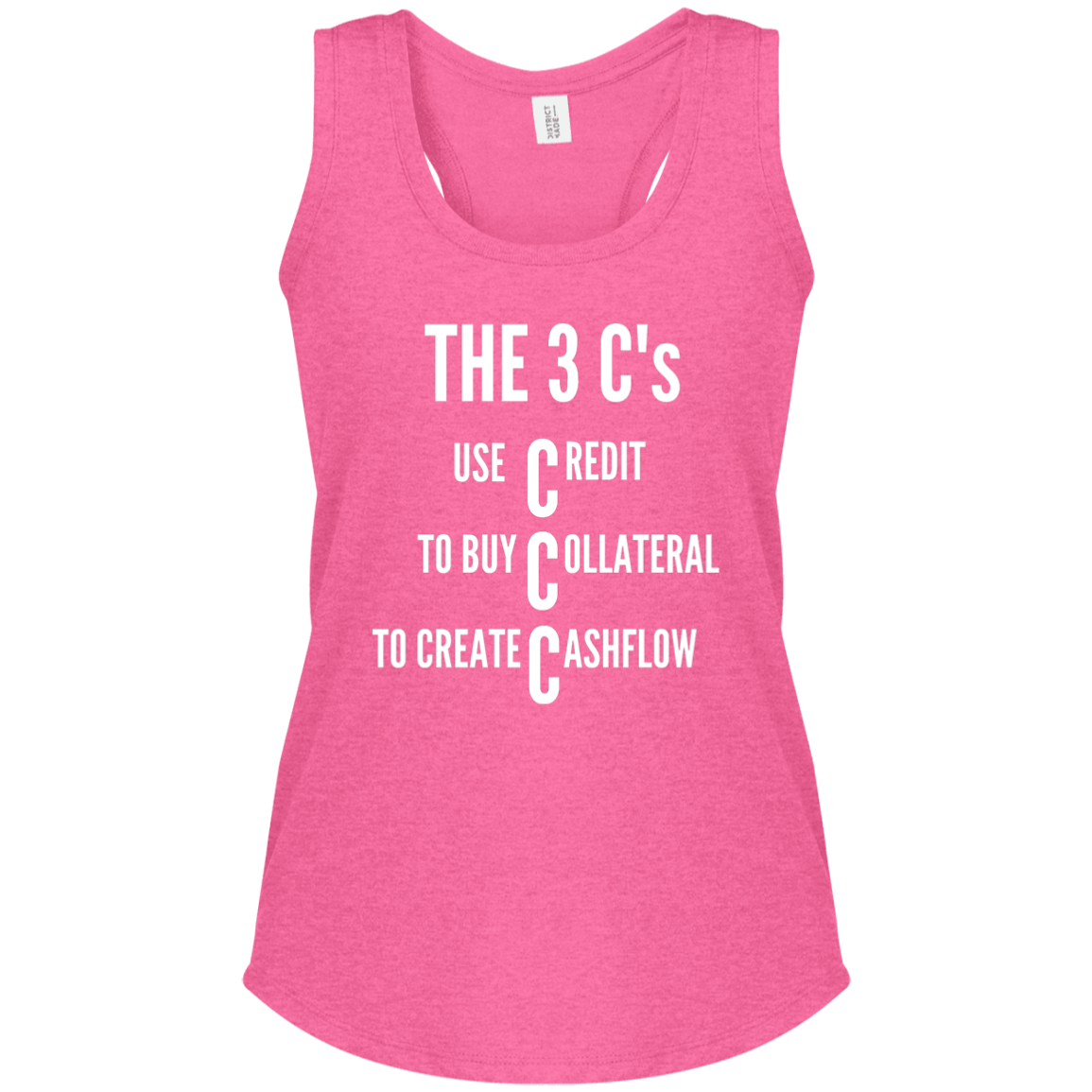 RB450 3C's Women's Perfect Tri Racerback Tank