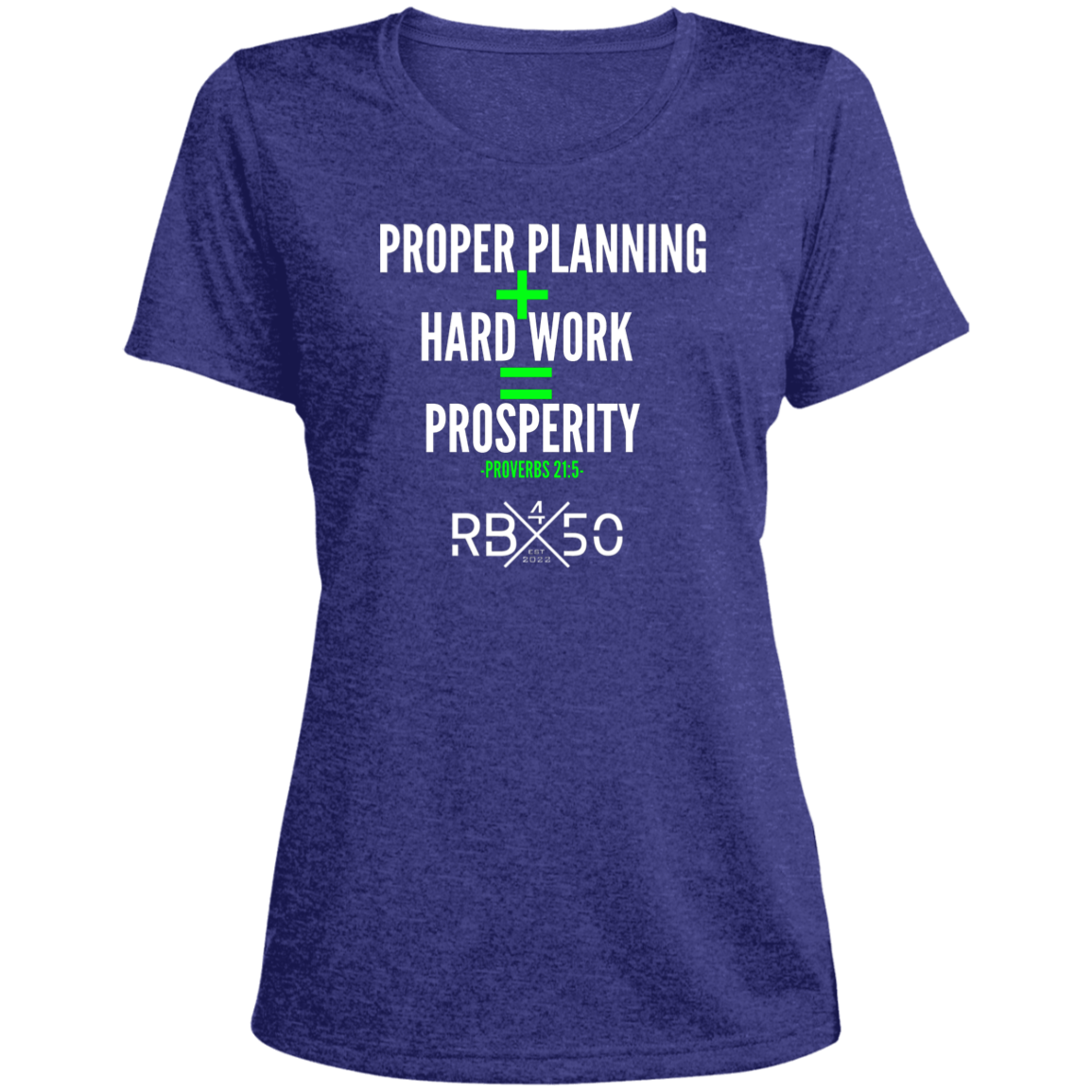 RB450 PROSPER-W Ladies' Heather Scoop Neck Performance Tee